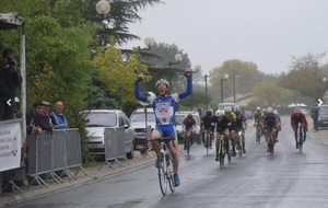 Lionel SUHUBIETTE vainqueur de la première étape, au Tour du Canton de MONTLIEU La Garde (17) le 1er Octobre 2017.