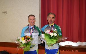 Jean OLMEDA 50/59 Ans
Jean-Louis MONCOUCUT 60 Ans et+
Champion Départemental 2014 Carcarés.