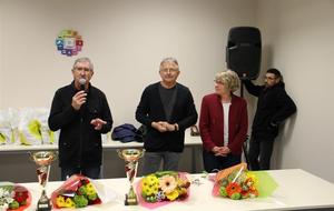 Le président André Bégué lors de la remise des prix.