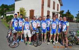 L'équipe du SPS Cyclisme à BAHUS Soubiran.