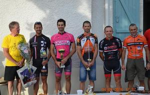 Podium deuxième catégorie. Vainqueur Jérémy MARTINEZ (Pau Les Izards)