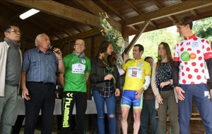 Podium: Maillot Jaune / Maillot Vert et Maillot à Pois rouge.