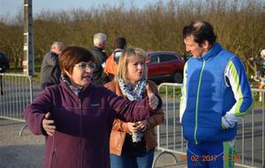 Les supportrices de Bernard DARMAYAN après sa très belle 3ème place au sprint.