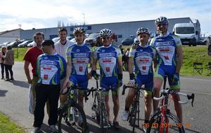 Des Saint Paulois heureux après l'arrivée!
Quatre places d'honneur sur le podium.
2 places de second, 1 place de troisième et 1 place de quatrième.