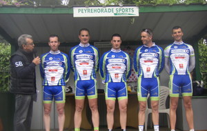 L'équipe du Saint Paul Sports Cyclisme au Tour du Pays D'Orthe et Arrigans.