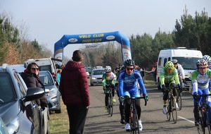 Clément DARRACQ pour sa première course .Catégorie Cadet.