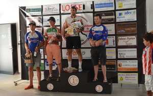 Bastien JOURDAN (St Justin) vainqueur.
Podium 2ème catégorie.