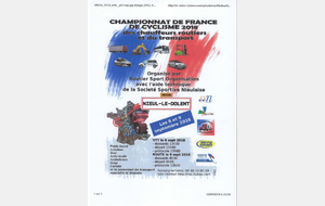 Affiche Championnat de France.