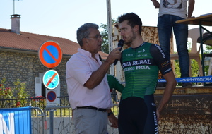 Le speaker, Jean-Pierre PERSILLON.
Dorian FOULON, Vainqueur.