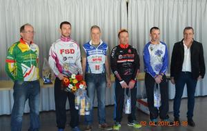 Maurice PARNAUT termine 4ème à EUGENIE les Bains le samedi 02 Avril 2016, course UFOLEP organisée par le club &quot;Sports Loisir Eugénie&quot;