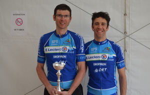 Samedi 21 Avril 2018, Franck LABEIGT s'impose avec quelques longueurs d avance sur le peloton, en deuxième catégorie et Vincent DELMAS termine 4ème en première catégorie, au ,Prix cycliste des Fêtes de Saint Geours de Maremne.