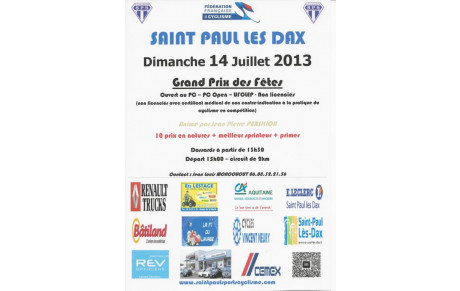 COURSE  F.F.C &quot; PRIX Des Fêtes:&quot; PC / PC OPEN / UFOLEP