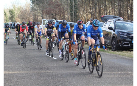 Course cycliste d'Uchacq le dimanche 27 février 2022.